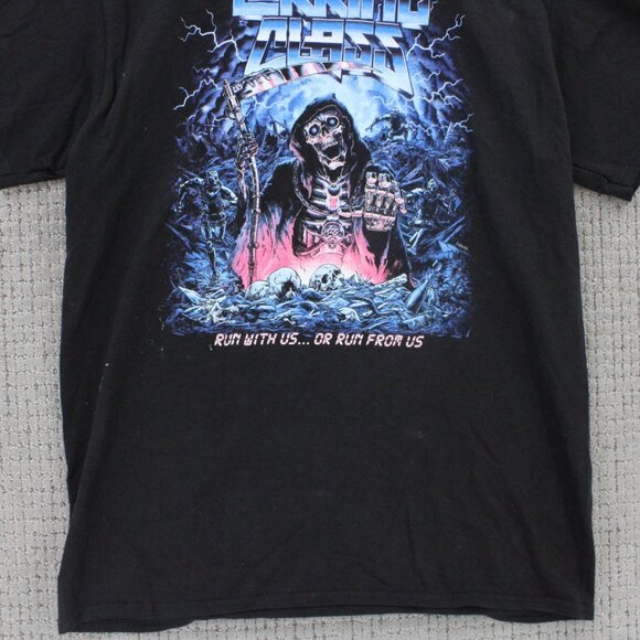 Lurking Class Shirt Men Large L Black Short Sleeve Stikker Run Death Graphic Art - Picture 4 of 8